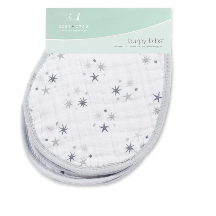 Aden & Anais Baby Burpy Bibs - Soft Absorbent Drool Bibs for Infants & Toddlers