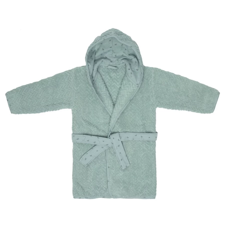 Bébéjou Baby Bathrobe for Infants 86/92 - Soft Hooded Towel Robe for Newborns and Toddlers