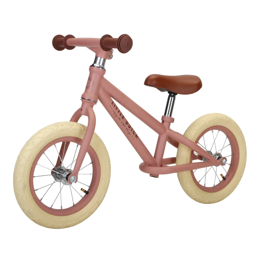 Little Dutch Balance Bike for Kids - Premium Wooden Toddler Bike with Adjustable Seat