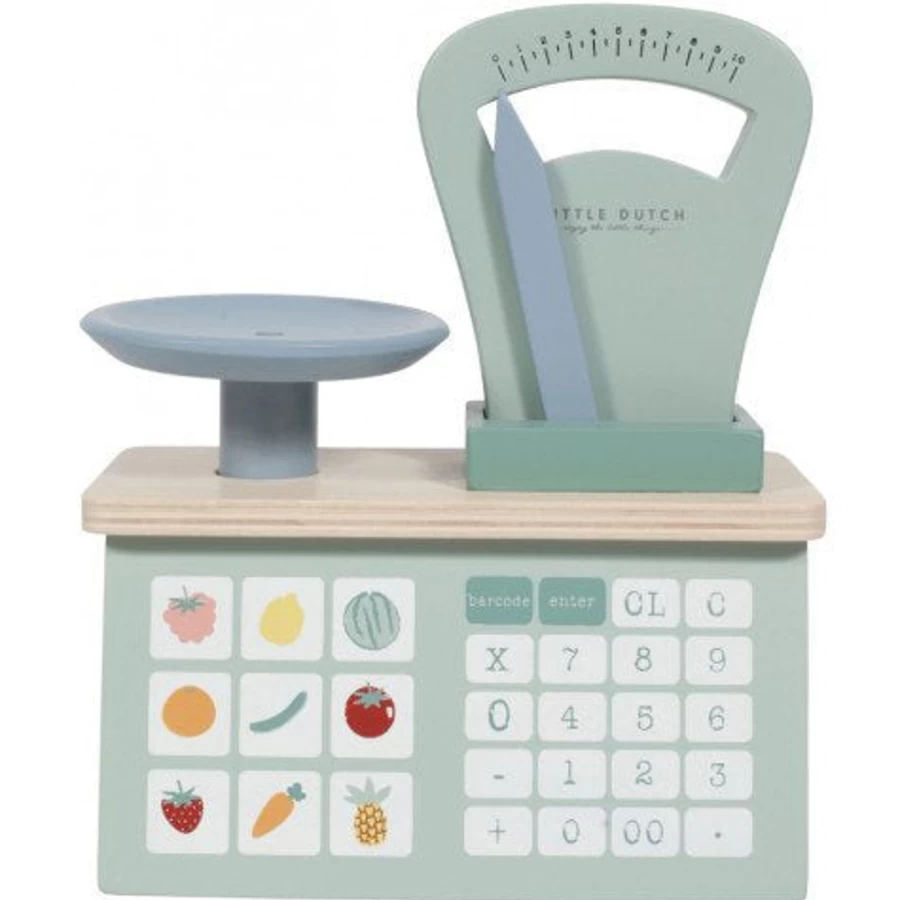 Little Dutch Wooden Toy Scale - Vintage Style Balance Scale for Kids - Educational Weighing Game - Classic Children's Kitchen Play