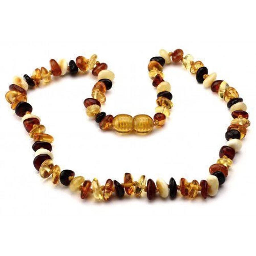 Amber Teething Necklace for Babies - Natural Baltic Amber Teething Relief for Infants & Toddlers