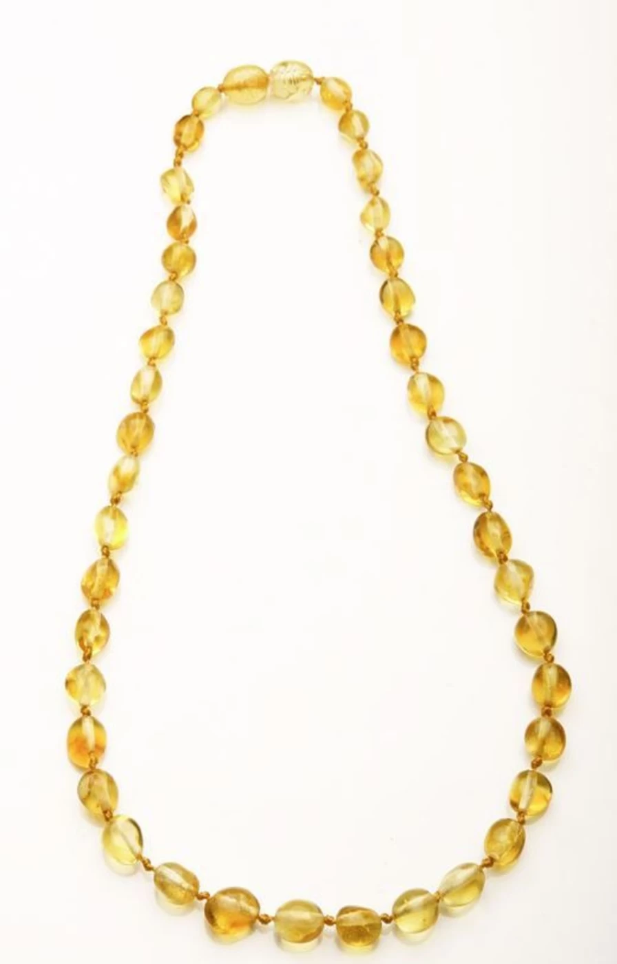 Amber Teething Necklace for Babies - Natural Baltic Amber Teething Relief for Infants & Toddlers