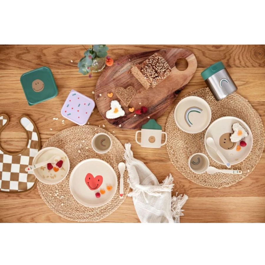 Lässig Happy Rascals Kids Dish Set - Durable PP & Cellulose Fiber, Eco-Friendly Tableware for Children