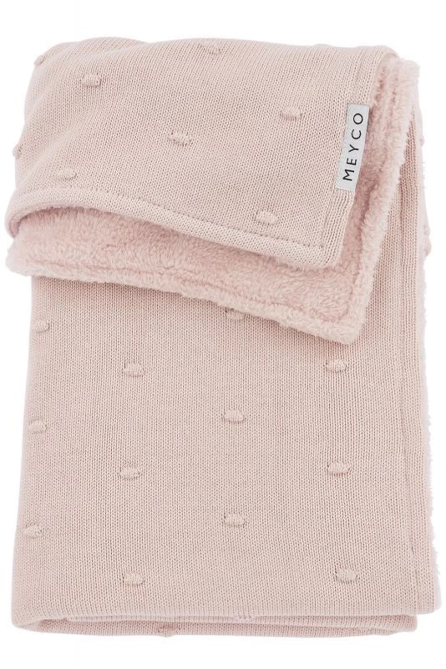 Meyco Mini Knot Teddy Fleece Blanket 75x100 cm Soft Plush Cozy Throw for Kids and Adults