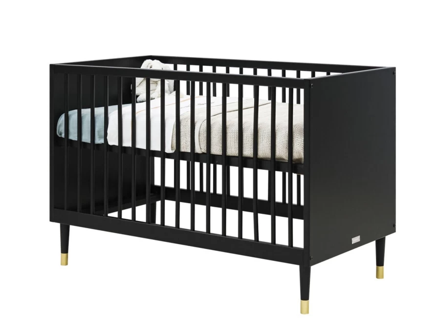 Bopita Cloe Cot Mattress - 120cm x 60cm - Premium Matt Black Baby Cot Bed