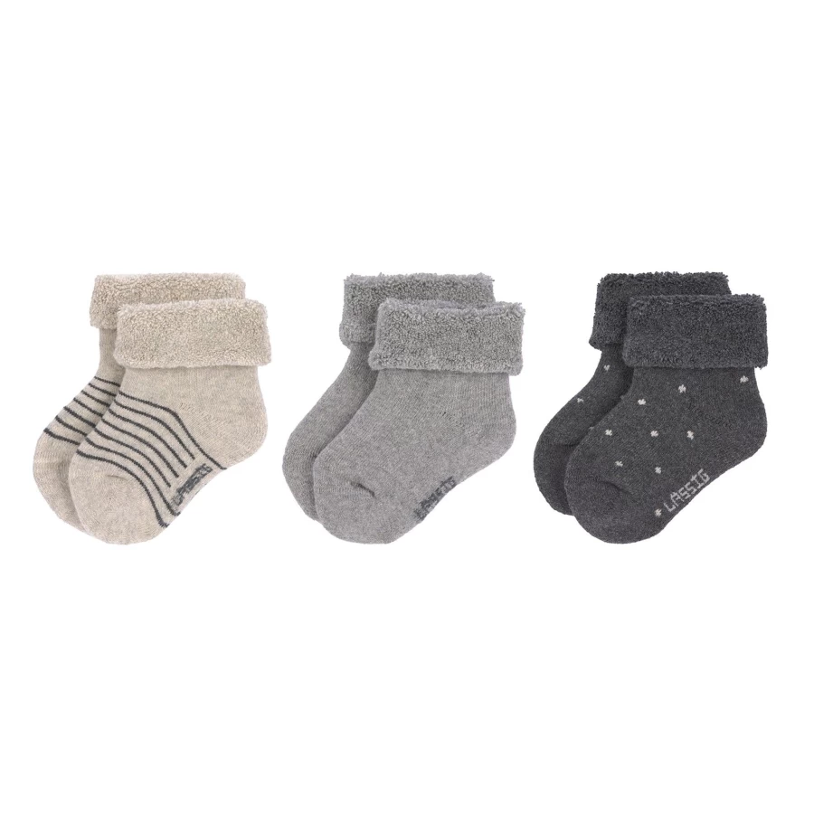 Lässig Baby Socks for Newborns - Soft 3-Pair Pack for Infants & Toddlers
