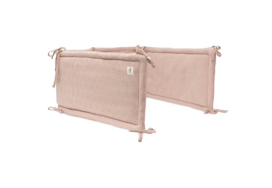 Jollein 180x30cm Grain Knit Baby Cot Bumper - Soft Crib Rail Cover for Safe and Comfortable Sleep