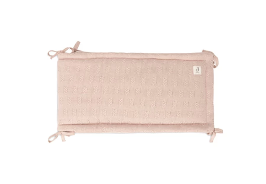 Jollein 180x30cm Grain Knit Baby Cot Bumper - Soft Crib Rail Cover for Safe and Comfortable Sleep