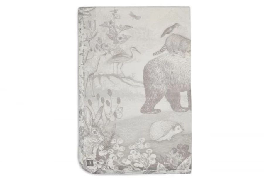 Jollein Forest Animals Jersey Blanket 100x150cm Soft Cozy Throw for Kids and Adults