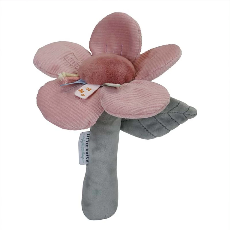 Little Dutch Rattle Flower Toy - Lily Flowers & Butterflies Design for Babies