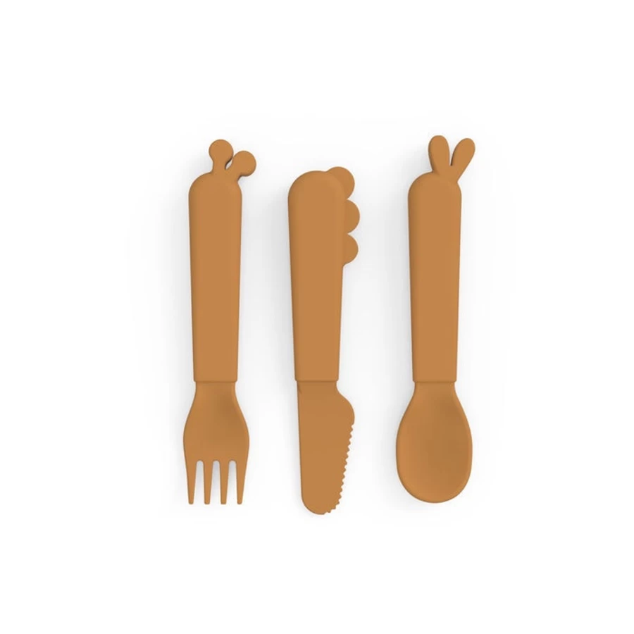 Done by Deer Kiddish Cutlery Set - Adorable Deer Friends Themed Kids Utensils