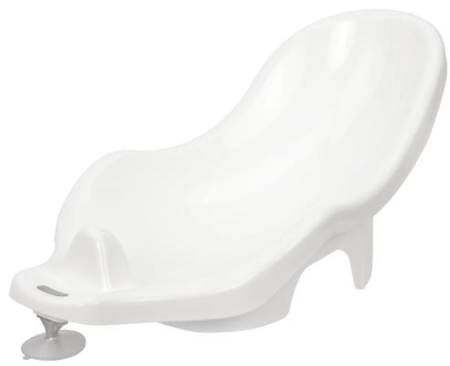 Bébéjou White Baby Bath Support for Safe and Comfortable Newborn Bathing