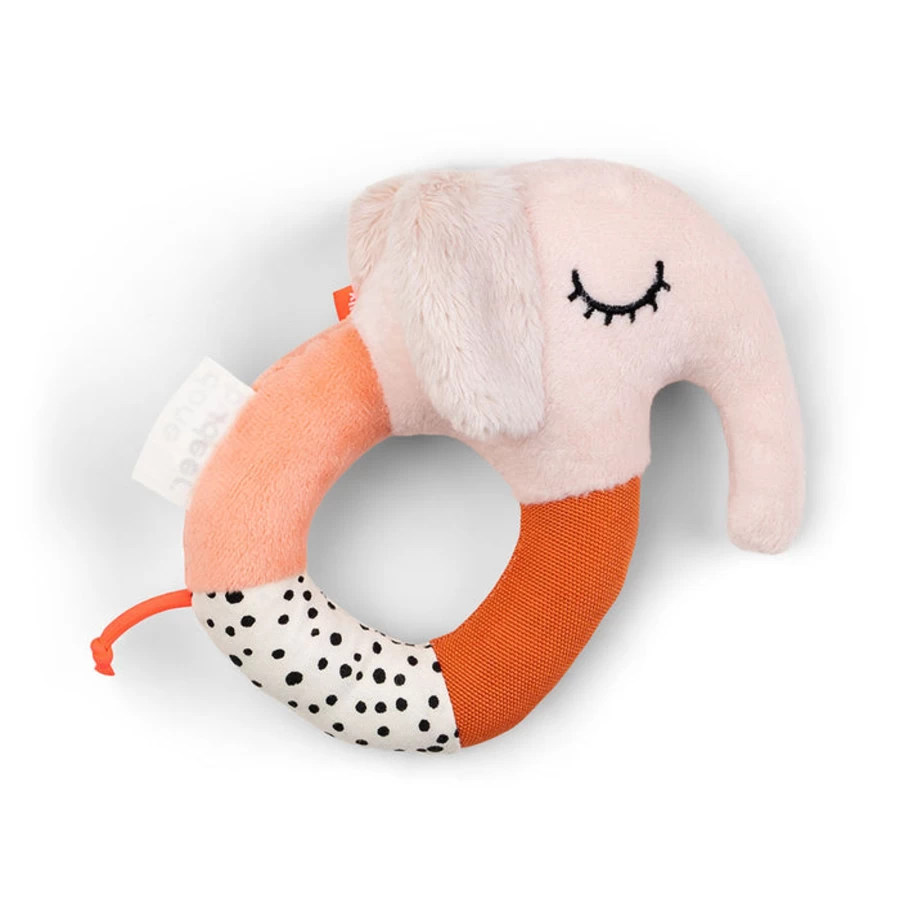 Done by Deer Sensory Ring Rattle Toy - Elphee Baby Teether & Developmental Play