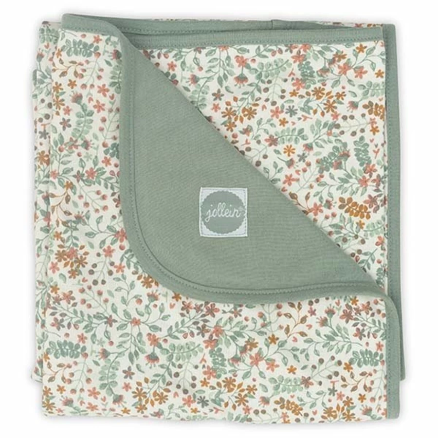 Jollein Jersey Knit Blanket 75x100 Inches - Soft Snake Pale Pink Cozy Throw