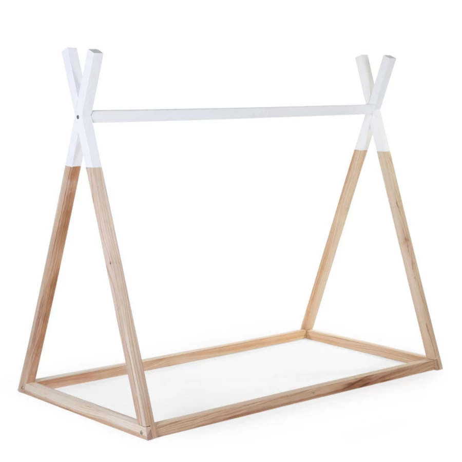 Childhome Teepee Bed Frame for Kids 140x70cm - Playful & Sturdy Wooden Tent Bed