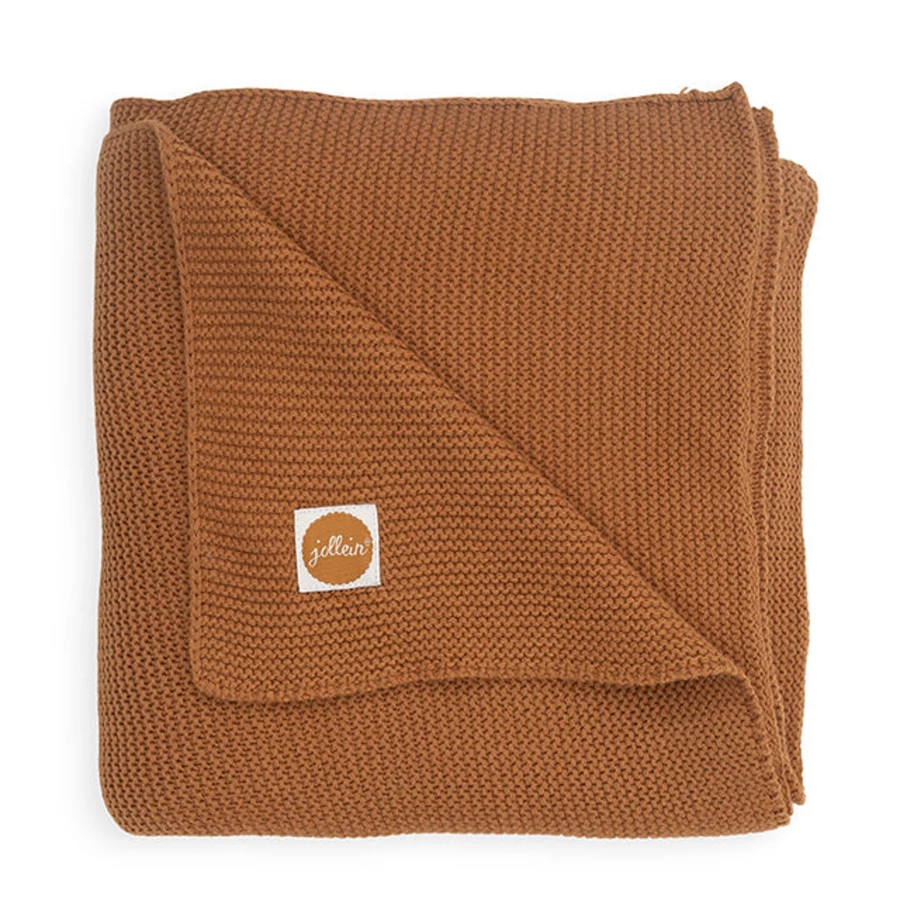 Jollein Basic Knit Blanket - Soft & Cozy 75x100 cm - Lightweight Throw for Home & Travel