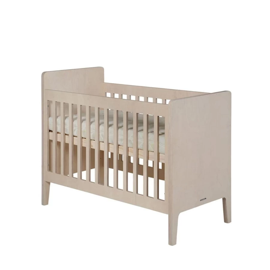 Kidsmill Fay Cot 120x60 cm - Premium Baby Crib for Nursery - Safe & Stylish Toddler Bed