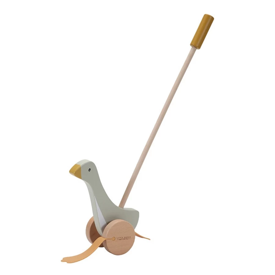 Little Dutch Wooden Push Stick Toy for Toddlers - Safe and Fun Playtime Essential