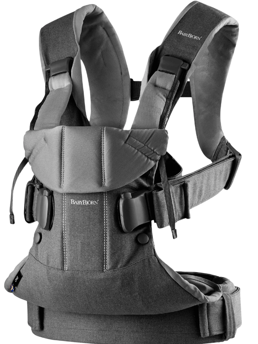 BabyBjörn Baby Carrier One Air - Ergonomic, Lightweight Infant Carrier for Newborns & Toddlers, Hands-Free Baby Wearing, Grey