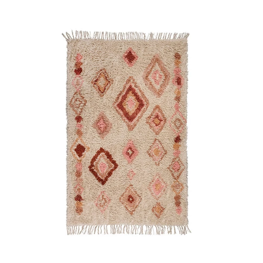 Tapis Petit Inez Pink Area Rug 180 x 120 cm Soft Modern Decorative Floor Carpet for Living Room Bedroom