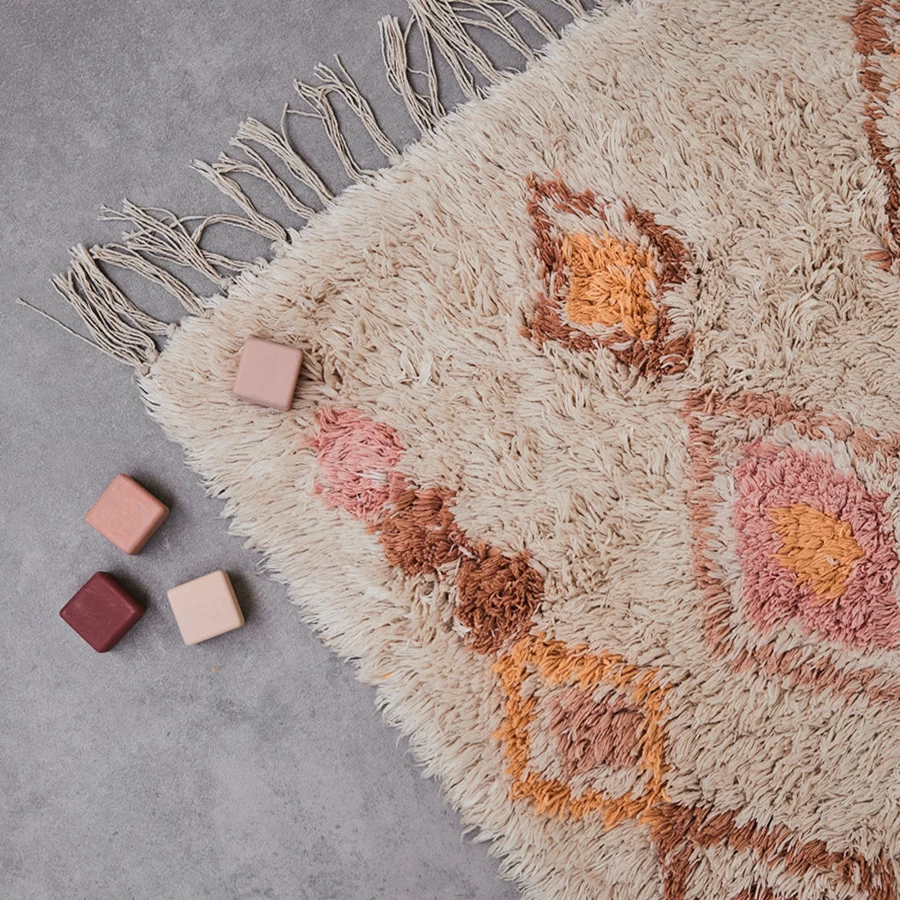 Tapis Petit Inez Pink Area Rug 180 x 120 cm Soft Modern Decorative Floor Carpet for Living Room Bedroom