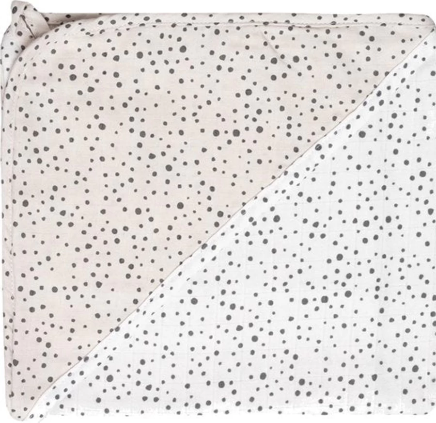 Bébéjou Baby Muslin Bath Cape - Soft Hooded Towel for Infants & Toddlers