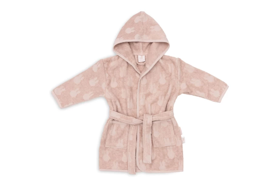 Jollein Baby Bathrobe Terry with Miffy Design for 1-2 Years - Soft Hooded Kids Robe