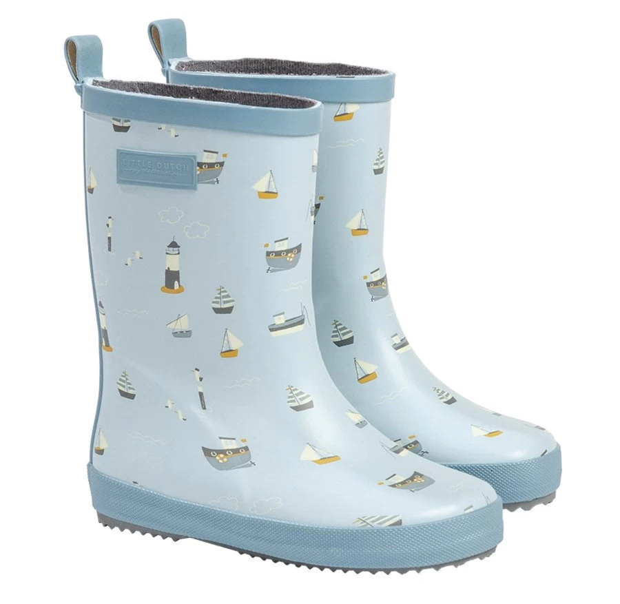 Little Dutch Children's Rain Boots 24/25 - Waterproof Kids Wellies for Boys & Girls