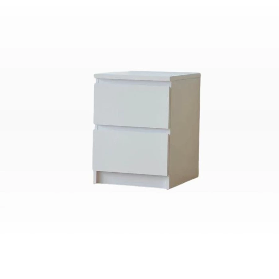 "IKEA Malm 2-Drawer Storage Pedestal – Slim Cabinet for Bedroom & Office"