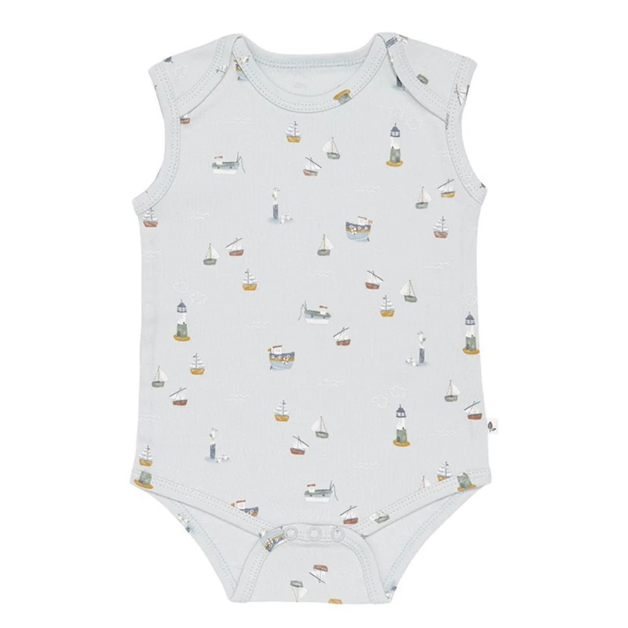 Little Dutch Baby Girls' Sailor Romper Sleeveless Outfit - Navy Blue 50/56 Newborn Infant Clothing