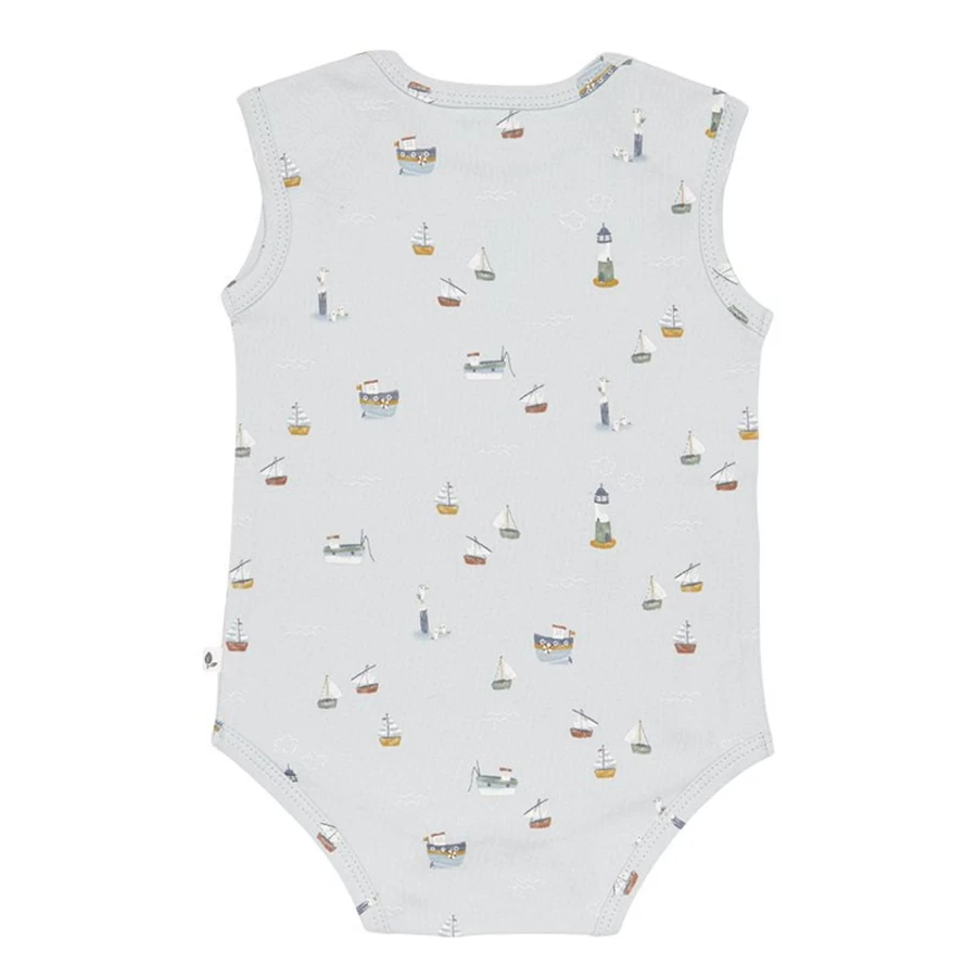 Little Dutch Baby Girls' Sailor Romper Sleeveless Outfit - Navy Blue 50/56 Newborn Infant Clothing