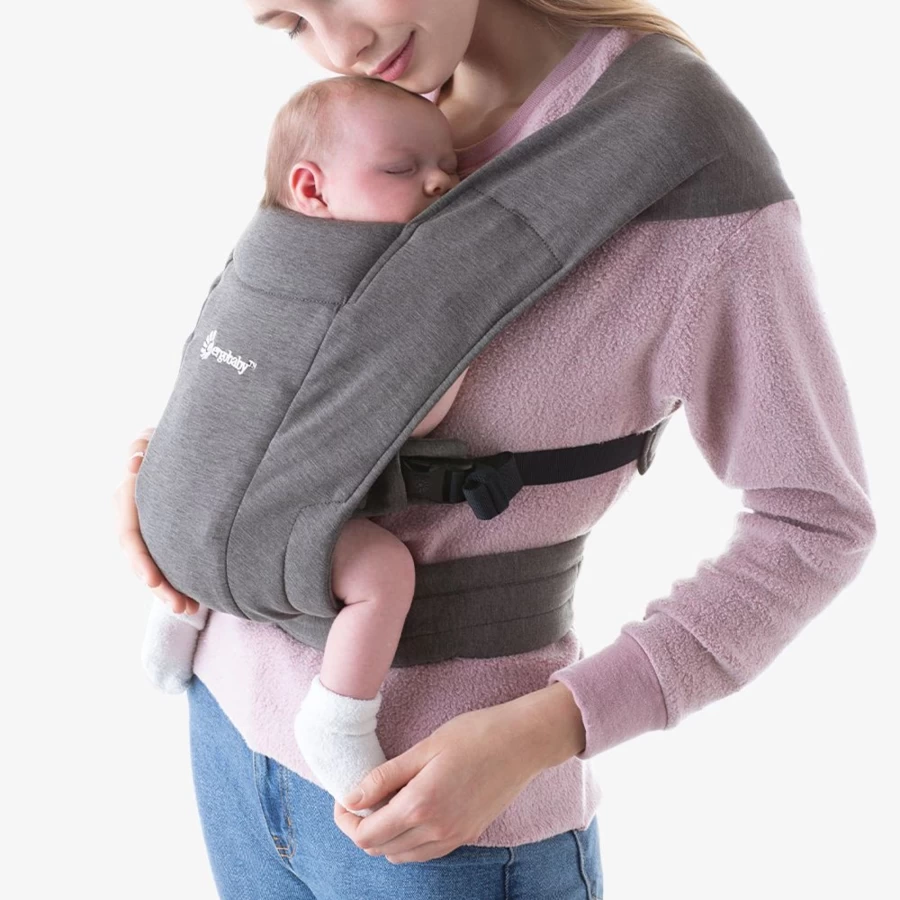 ErgoBaby Embrace Comfortable & Adjustable Baby Carrier for Hands-Free Infant Care