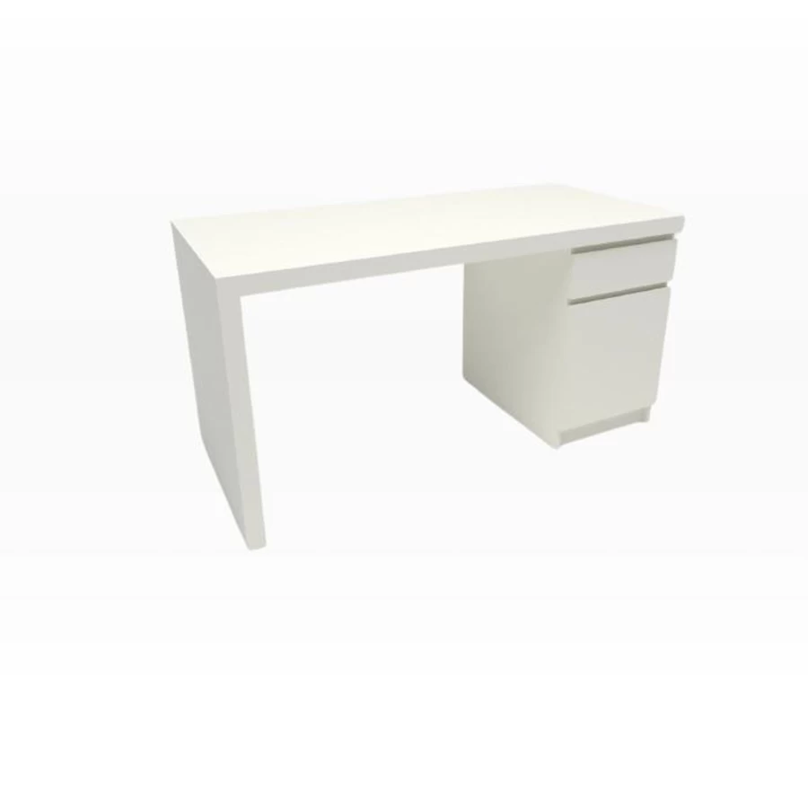 "IKEA Malm White Desk - Modern Home Office Writing Table"