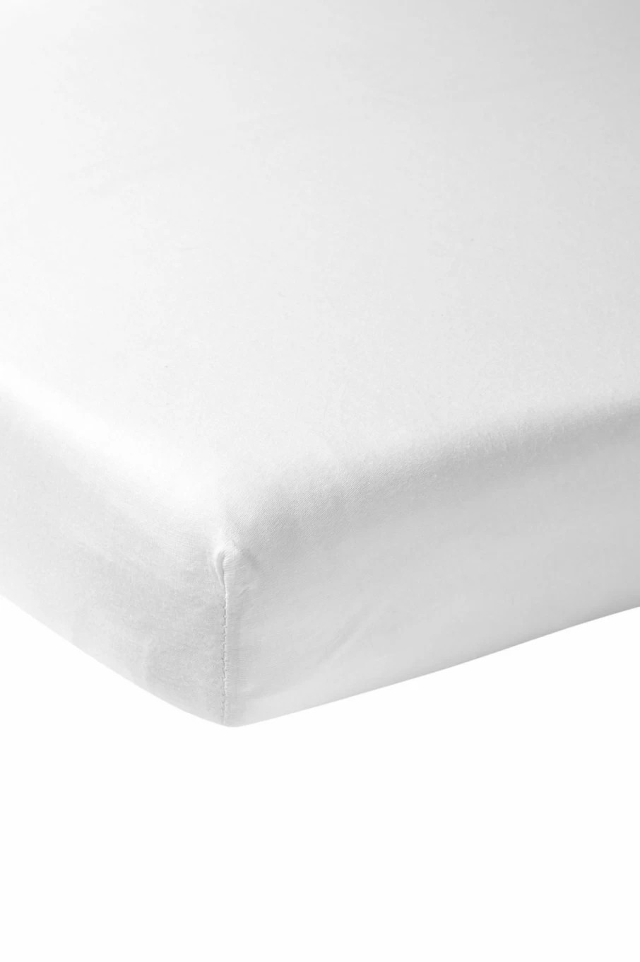 Meyco Premium Fitted Sheet 140x70cm White – Soft Elastic Bed Sheet for Mattress