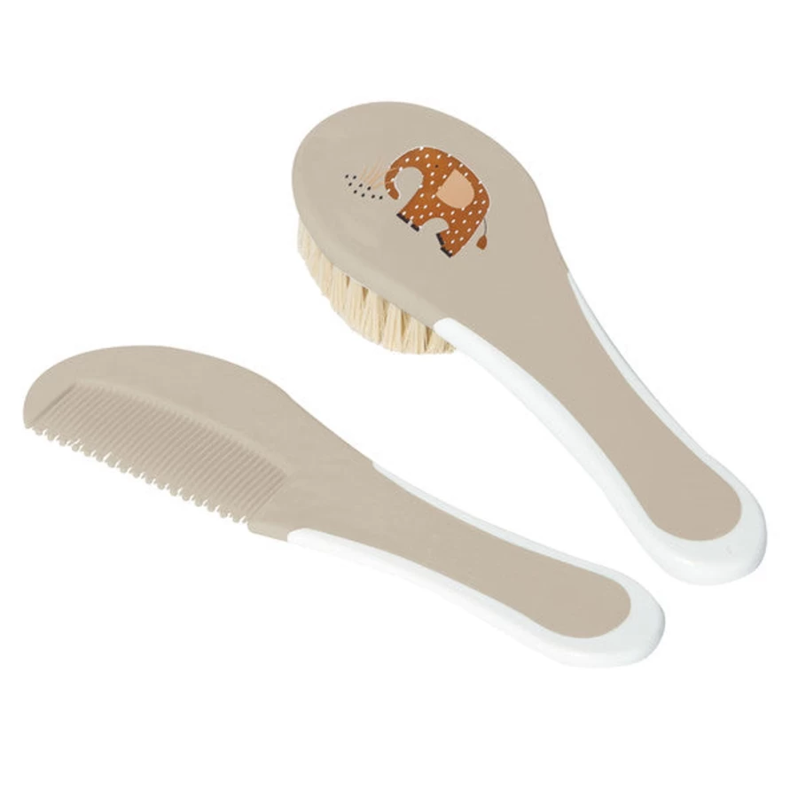 Bébéjou Baby Hair Brush and Comb Set for Gentle Detangling and Styling
