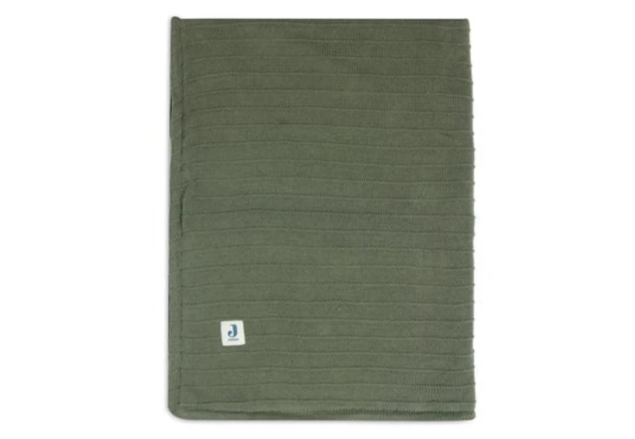 Jollein Knit Velvet Blanket 100x150 cm - Soft Pure Luxury Throw for Bed & Couch