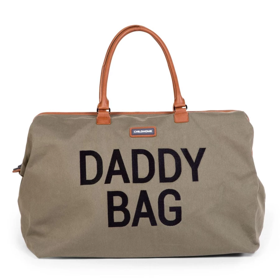 Childhome Daddy Bag - Durable Canvas Diaper Backpack for Modern Parents