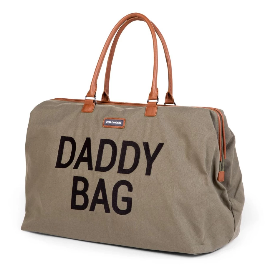 Childhome Daddy Bag - Durable Canvas Diaper Backpack for Modern Parents