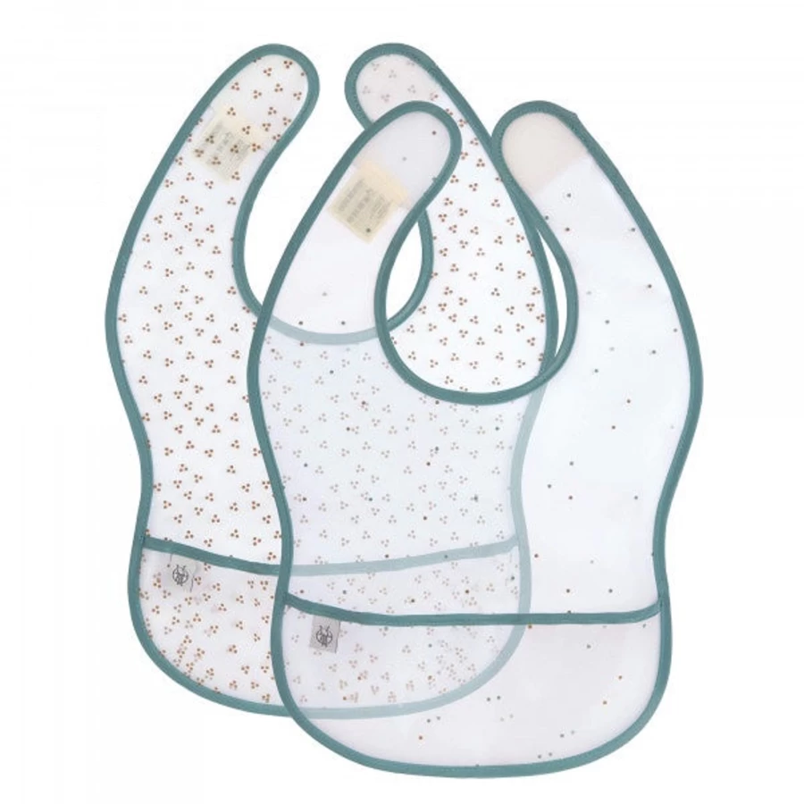 Lässig Eva Baby Bib Set - 2-Piece Waterproof Feeding Bibs for Infants