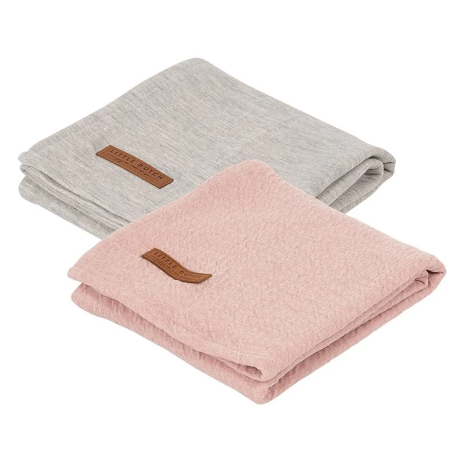 Little Dutch Swaddle Blanket 70x70 cm - Soft Baby Wrap for Newborns