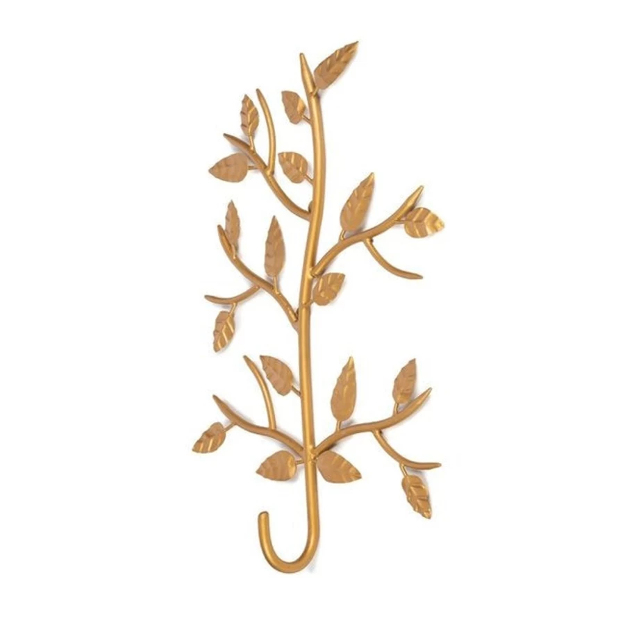 Kids Depot Gold Flower Wall Hooks - Decorative Britte Floral Hooks for Home Organization