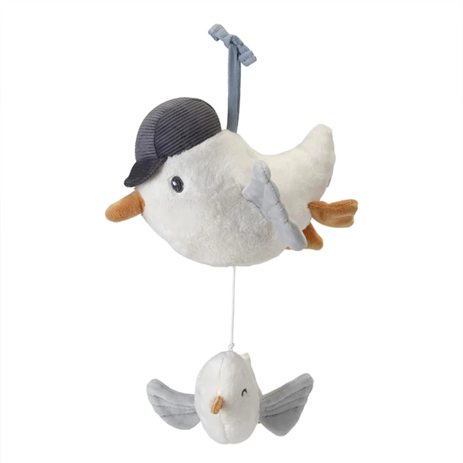 Little Dutch Sailors Bay Music Box with Seagull - Vintage Nautical Melody Box