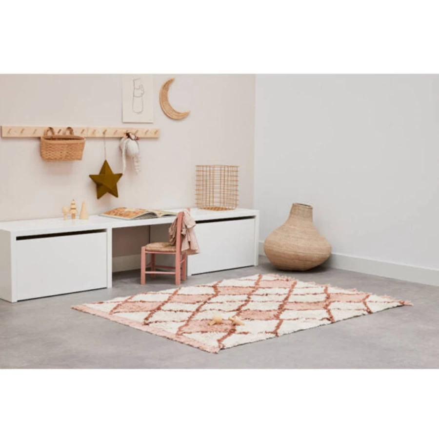 Tapis Petit Evie Diamond Area Rug 170cm x 130cm - Premium Handmade Floor Carpet for Living Room