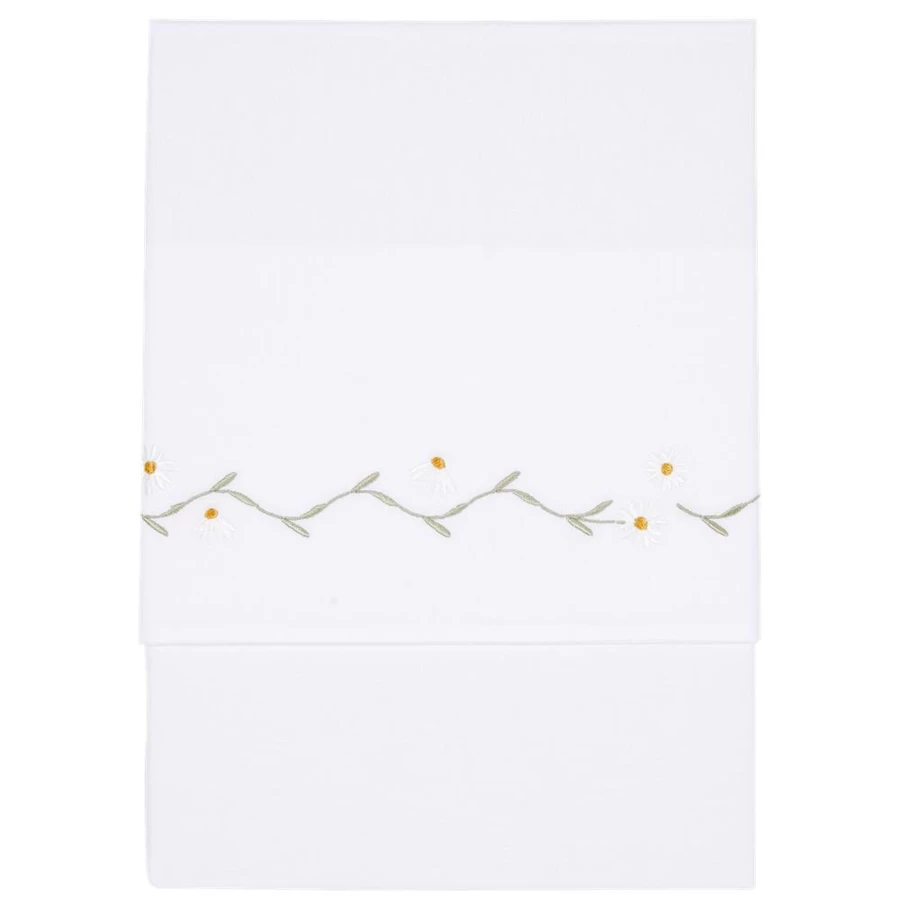 Little Dutch Embroidered Flat Sheet – Premium Quality Linen Bedding