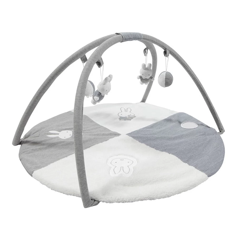 Tiamo Miffy Baby Play Mat with Soft Bow - Non-Toxic Nursery Crawling Mat for Kids
