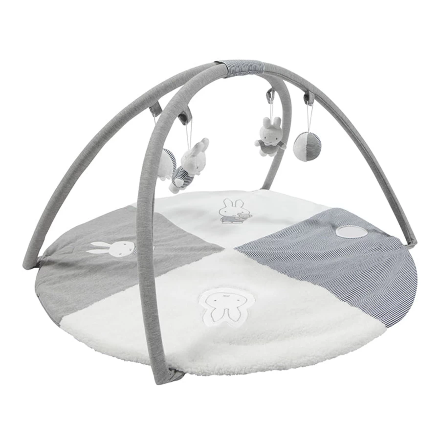 Tiamo Miffy Baby Play Mat with Soft Bow - Non-Toxic Nursery Crawling Mat for Kids