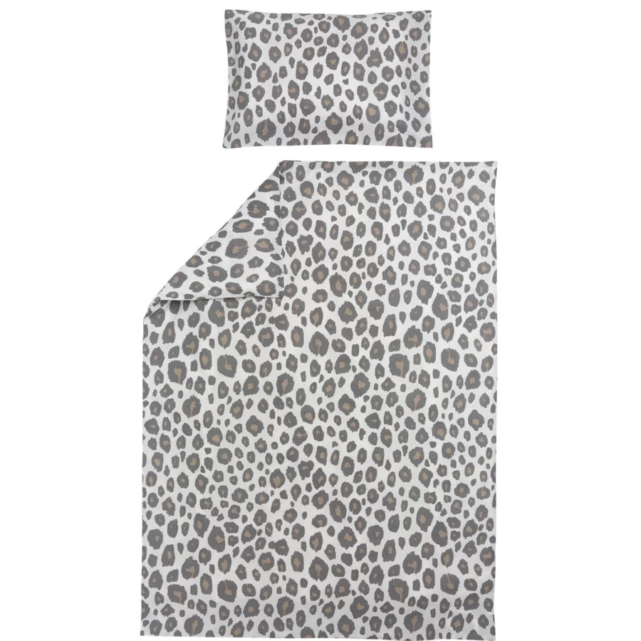 Meyco Luxury Panther Print Duvet Cover Set - King Size, Soft Bedding Set with Pillowcases