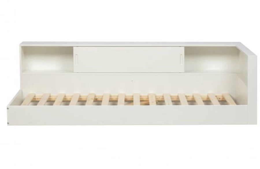 De Eekhoorn White Corner Bed - Stylish & Space-Saving Furniture for Modern Homes