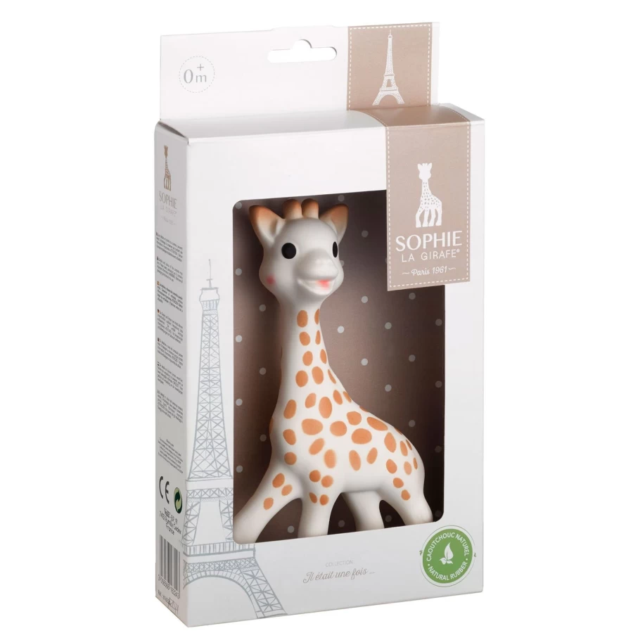 Sophie La Girafe Baby Gift Box with Teether, Rattle, and Storage Case – Premium Newborn Toys Set