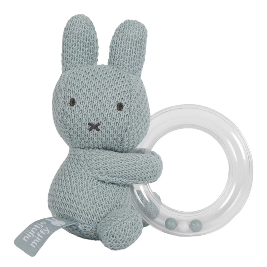 Tiamo Miffy Baby Teether Rattle - Soft BPA-Free Chew Toy for Soothing Sore Gums